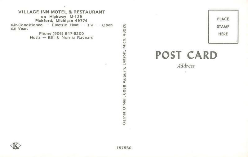 Village Inn Motel & Restaurant - Vintage Postcard